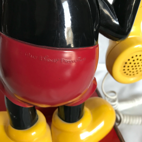 Mickey Mouse Walt Disney Vintage Rotary Dial Telephone 1976 - Picture 5 of 6